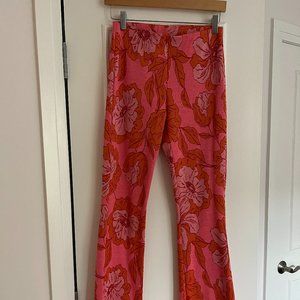 Zara Floral Knit Flares